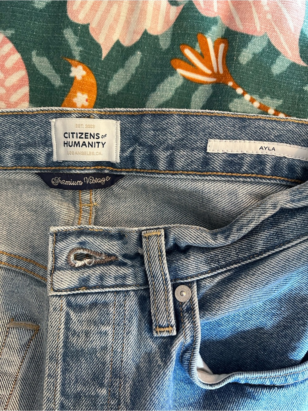 TWO pairs Citizens of Humanity jeans, like new! Style Ayla; 2 different washes. - Picture 11 of 12